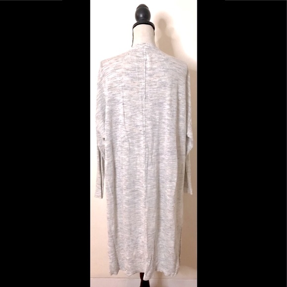 Free People Oversized Marled Cardigan Sweater: Loose Long Fit, Button Up, Sz. S - Picture 3 of 4